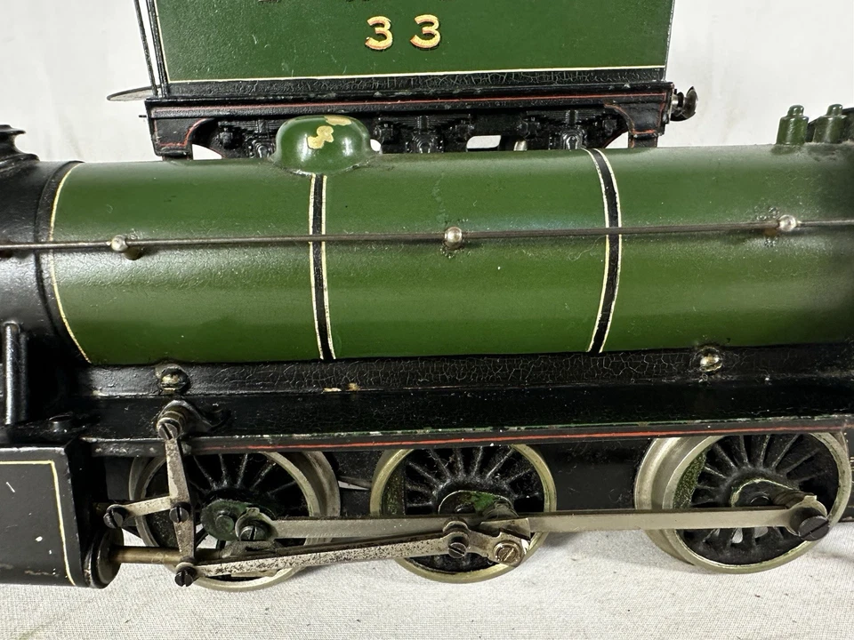 Excelente Bassett Lowke Original Preguerra Mecánico Esquema Inglés Steam Loco! Foto 4 de 4