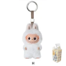 POP MART Labubu V4 The Monsters Pin For Love Alphabet Plush Pendant - Letter H