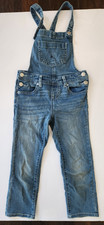 Cat  Jack Girls Denim Blue Jean Overall's Size XS 4/5 