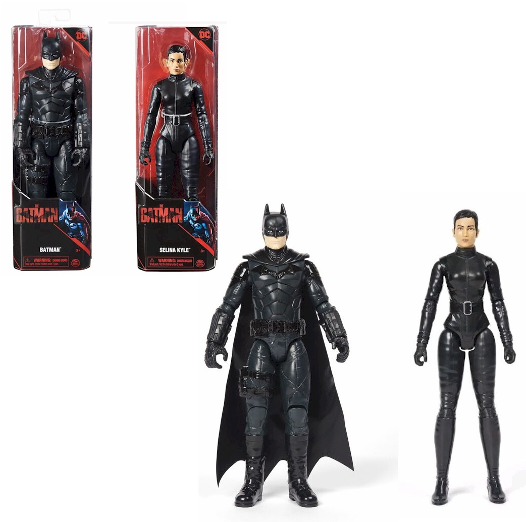 Batman & Selina Kyle 12 inch Action Figure PAIR of Movie Collectibles NEW