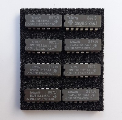 8 Stück SN54LS125AJ Quadruple BUS-Buffers with 3-State Outputs