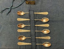 Set 6 cucchiaini da tè ghiacciati Stieff Rose argento sterling senza monogrammi ottime condizioni