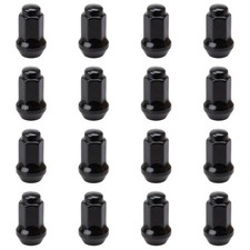 (16 Pack) Tusk Tapered Lug Nut 10mm x 1.25mm Thread Pitch w/14mm Head Black f...