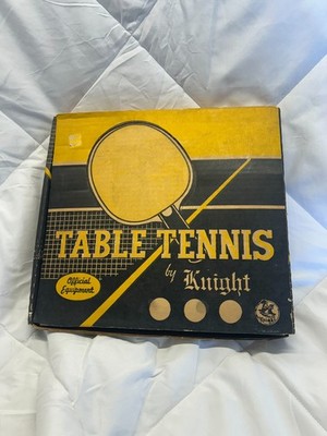 Vintage Knight Table Tennis Set used in Original Box