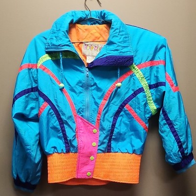80s East West by The Panda Group 1980s Retro Nylon Jacket S