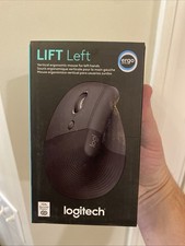 Logitech Lift Vertical Left Handed Ergonomic Wireless Optical Mouse New In Box