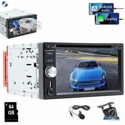 2 DIN KAM Carplay Android Auto Autoradio CD DVD Player AM RDS 3 USB Bluetooth TF