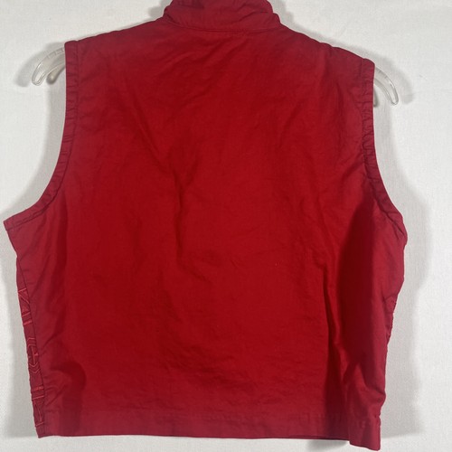 Panhandle Slim Western Vest Womens Size M Red Buttons Embroidery Aztec - Picture 6 of 6