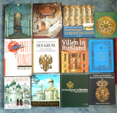 Russ. Kunst Russland: Kreml Baukunst Villen Zarenschatz u.a, div. Bde. 1975-2006