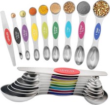 9Pcs Magnetic Measuring Spoon Set, Dual-Sided...