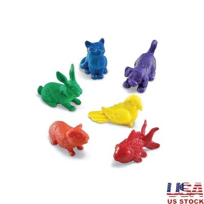 72 Piece Washable Pet Counters Counting Sorting Early Childhood Learning New