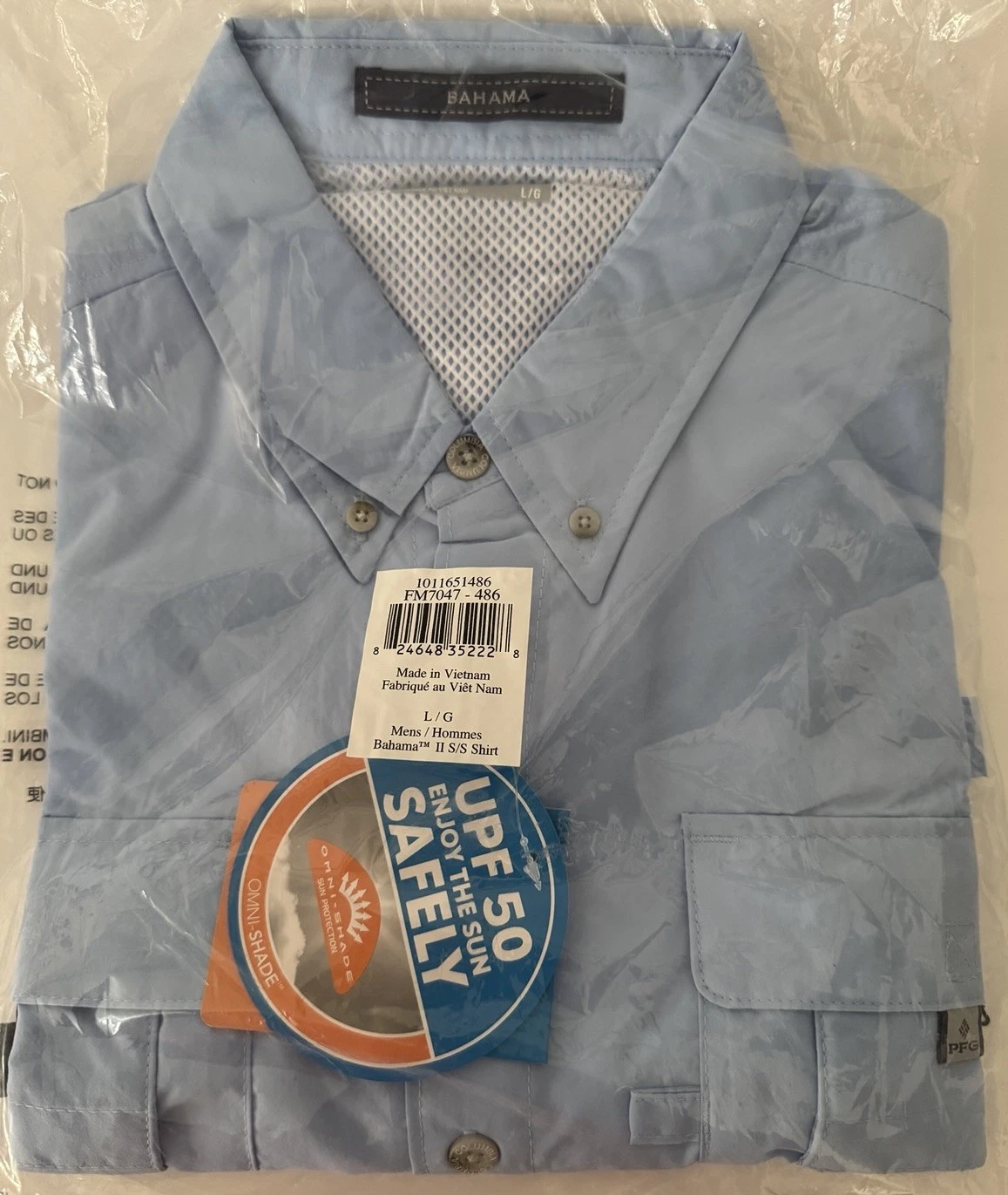 Columbia Men’s Omni-Shade UPF Sun Shirt Short Sleeve Button Up Size Large NWT
Opens in a new window