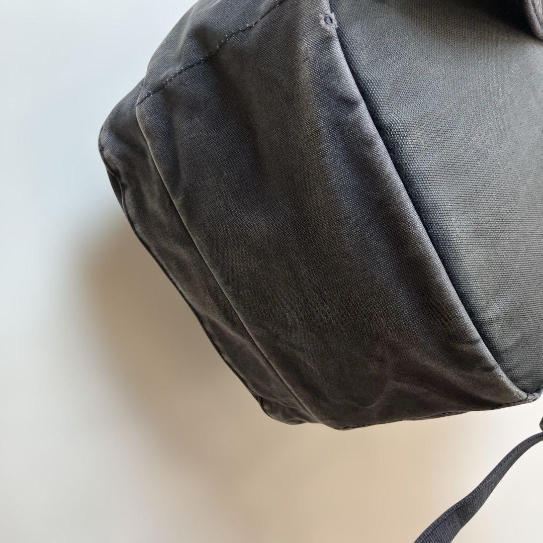 Porter Black Canvas Backpack Distressed Simple De… - image 7