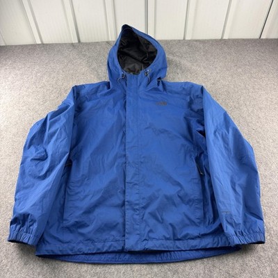 The North Face Jacke Herren XL blau Kapuze wasserdicht Outdoor Regen Mantel NF0A2TY9