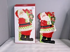 Fritz & Floyd 2008 Santa Holiday Cheer Elongated Tray New in Box