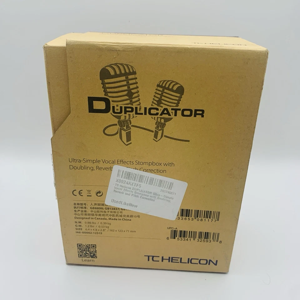 TC Helicon Vocal Duplicator, Preamp, and Pitch Corrector - Image 4 of 4