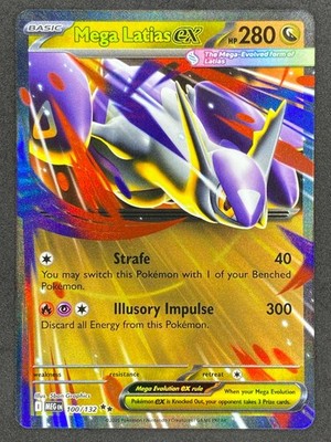 Pokémon Mega Latias ex 100/132 MEG Mega Evolution NM
