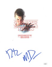 The Duffer Brothers Signed Script Cover Stranger Things Autographed JSA COA