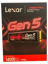 New: Lexar Ares Pro M.2 2280 PCle NVme SSD - 4TB Of Storage (Generation 5)