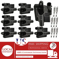 8pcs Ignition Coil and Spark Plug For 2000-2006 Chevrolet Tahoe 4.8L 5.3L V8