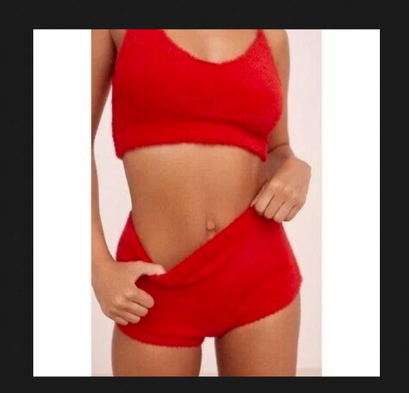 PARA AMOR Y LIMONES BRAGAS CALZONCILLOS CORTOS TALLA PEQUEÑA 8-10 NAVIDAD SEXY SANTA Foto 3 de 4