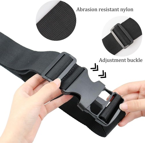 2pcs Suitcase Straps Extra Strong Safety Adjustable Luggage Travel Baggage Belt - Picture 47 of 48