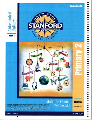 Stanford 10 SAT10 PRIMARY 2 Form A Abbreviated ~ READ CAREFULLY ~ Qty 10