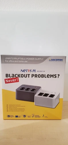Socomec NETYS PL 600 / NPL-0600-F USV 600VA 360W USB French Soc. -Schwarz_1.82_5