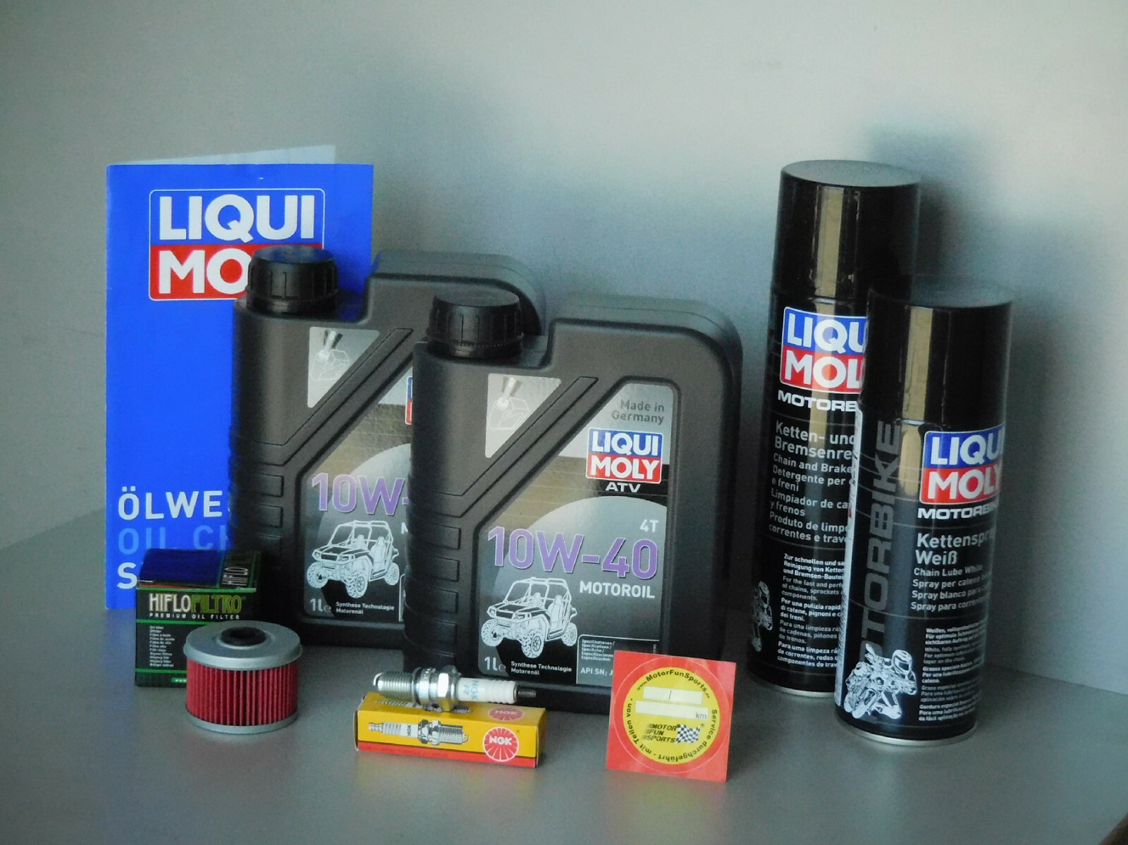 Maintenance Set Honda Atc 350 Service Oil Filter Spark Plug Chain