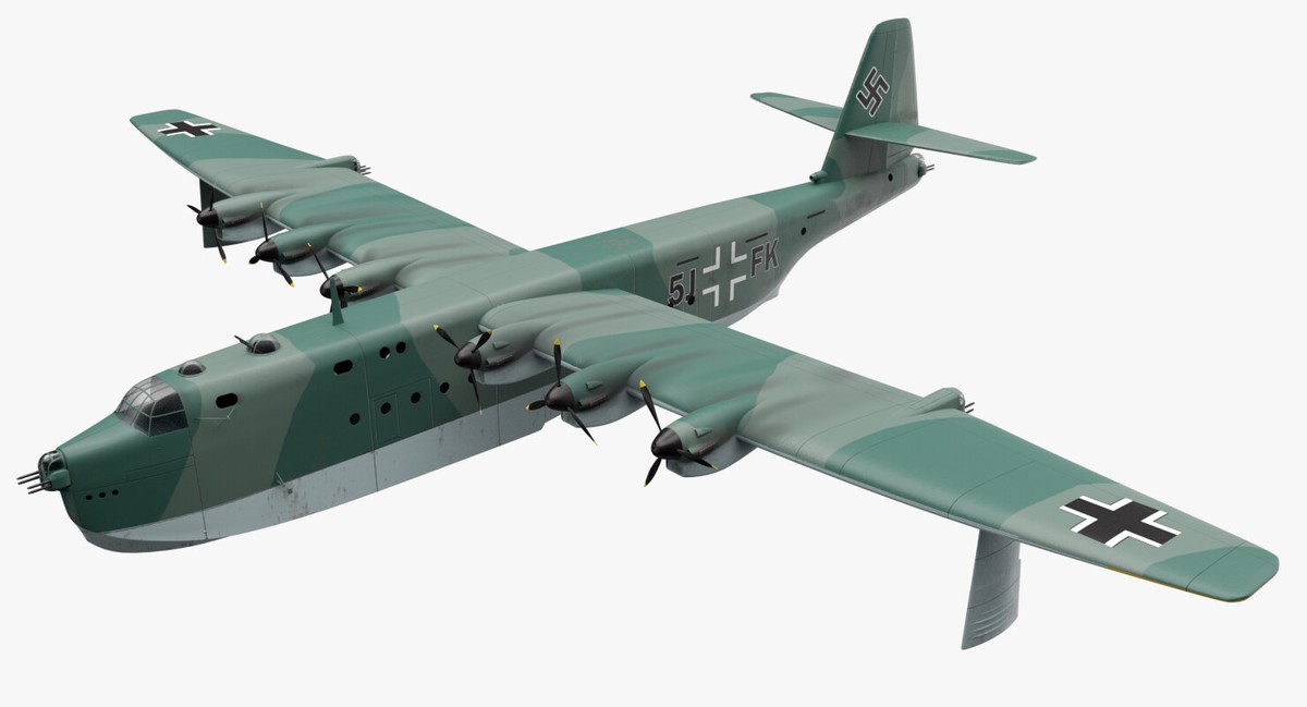 Blohm & Voss BV 238 Germany Flying Boat Airplane Desktop Wood Model Small New
