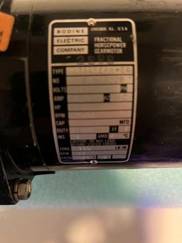 Bodine Gearmotor 42A4BEPM-E4, 115VDC, 21 RPM, 120:1 Ratio - Picture 6 of 8