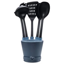 Empava 5-Piece Crock Set: Durable Utensils with Spoon Rest