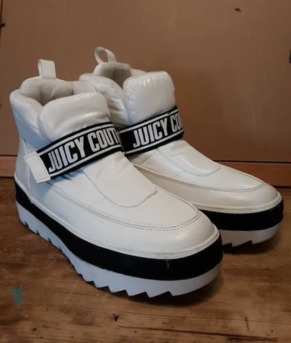 white platform boots size 7