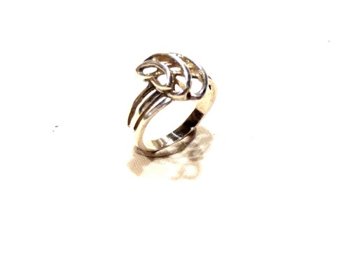 Bijou argent 925 bague design T 58 ring - Picture 3 of 3