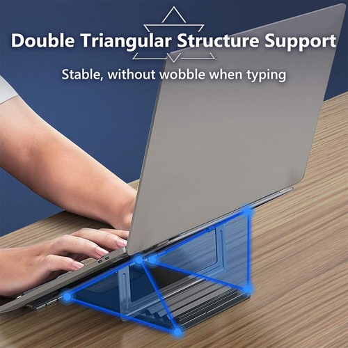 10-17inch Portable Laptop Stand Adjustable Laptop Stand Aluminum Foldable Tablet - Picture 7 of 8