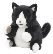 Folkmanis Tuxedo Kitten Hand Puppet