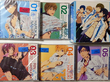 Juego de 5 cajas de canciones de personajes de Iwatobi Swim Club gratis Haruka Makoto Rin Nagisa Rei