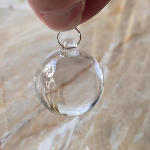 5 pièces boule lisse cristal transparent 40 mm 1 trou suspension éclairage mariage pendentif décoration - Photo 7/10