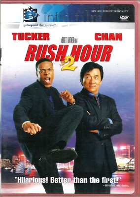 Rush Hour 2 DVD 2001 infinifilm Jackie Chan Chris Tucker John Lone Action Comedy