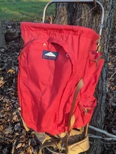 Vintage Jansport External Frame Hiking Camping Backpack Hip Red USA Pack