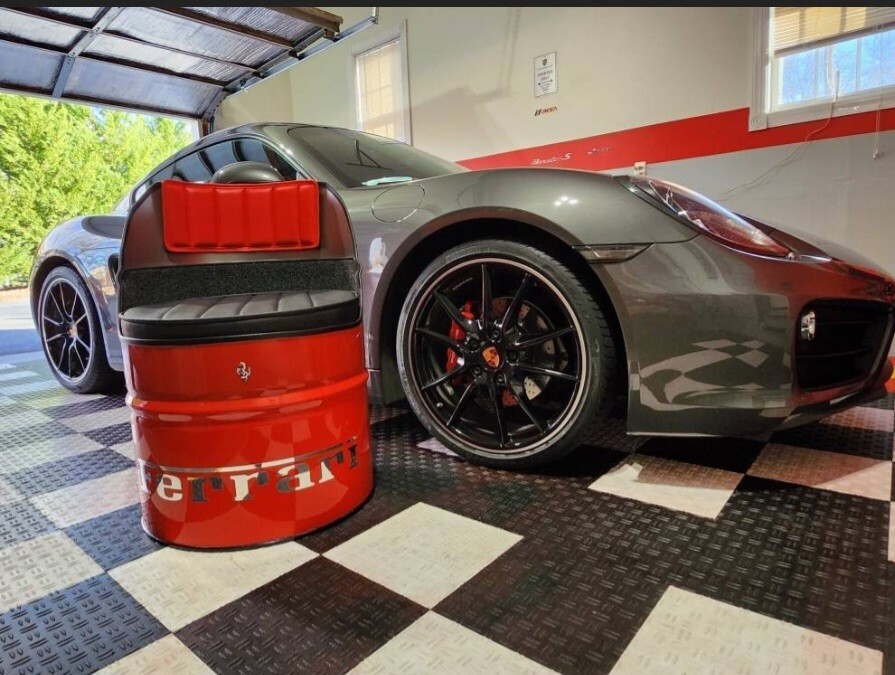 Ferrari Oil Drum Barrel Chair