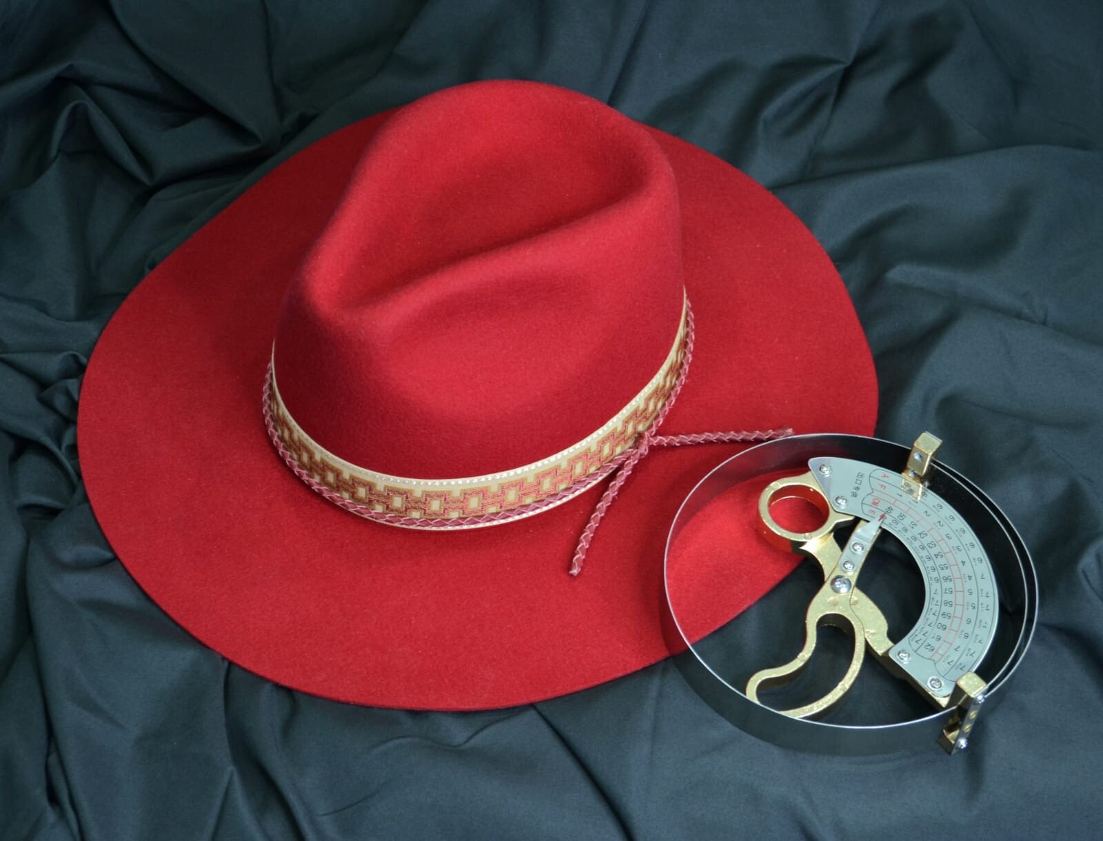 Stylish Red Fedora Hat for Men and Women-image