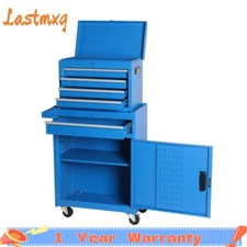 5-Drawer Tool Chest Rolling Tool Storage Cabinet w/ Detachable Top Tool Box