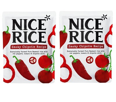 Nice Rice Smoky Chipotle Basmati rice 250g PACK OF 2