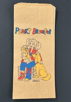PUNKY BREWSTER New Old Stock Unused LOT OF 10 Brown Paper Lunch Sacks Bags NOS