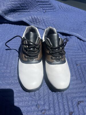 Footjoy Flex zone Golf Shoes Brown White Men\'s Size 8 FootJoy GreenJoy Men main image 4