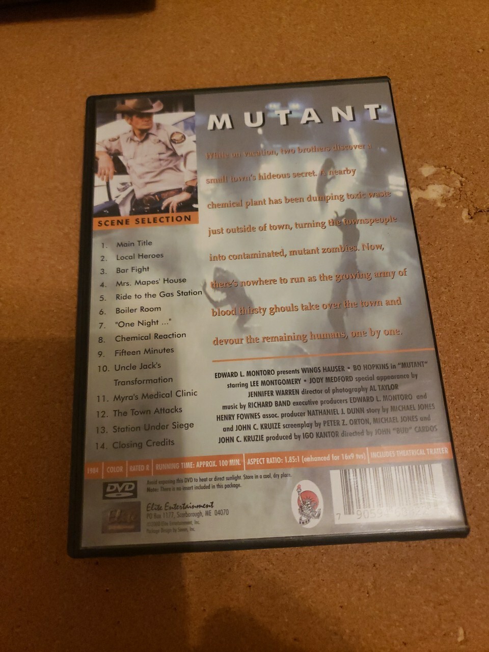 Mutant (DVD) 1984 Wings Hauser, Bo Hopkins, Lee Montgomery Night