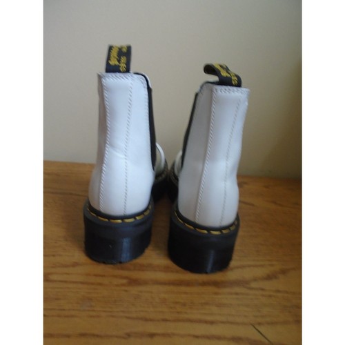 Dr. Martens Unisex 2976 Quad White Black Size US womens 8 Platform Chelsea Boot - Picture 7 of 11