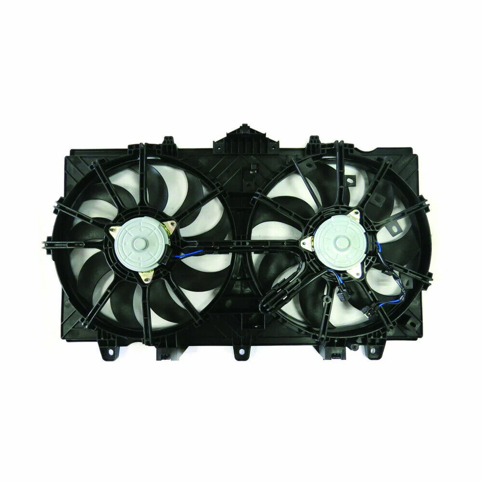 Conjunto de ventilador doble radiador WO/controlador 3,7 L se adapta a Infiniti Q50 2014 2015 sedán Foto 2 de 2