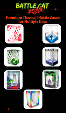 Premium Themed Plastic Boxes for a Variety of Uses 6-Pack by BattleCat Zone
